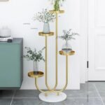 مركن زهور ذهبي