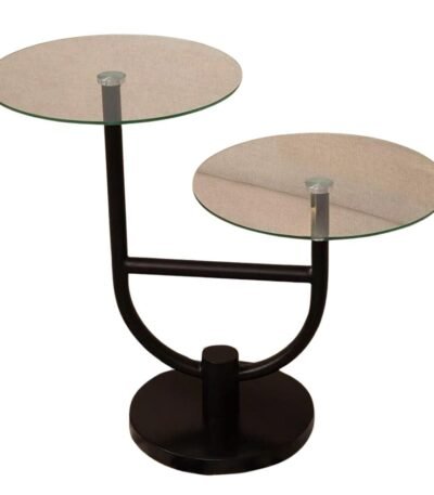 طاولة خدمة دورين السطح زجاج القاعدة رخام صناعي