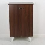 جزامة مودرن خشب بابين لون أبيض وبني