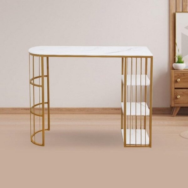 طاوله مدخل كونسول سطح  خشب شبيه بالرخام