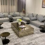 طقم طاولات زجاج مراية - 7 قطع