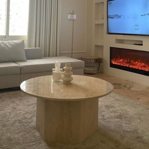 طاوله رخام ترفنتينو دائري