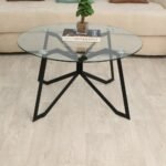 ⁦طاوله رئيسيه قاعده حديد وسطح زجاج سكريت مقاوم للكسر⁩ - الصورة ⁦2⁩