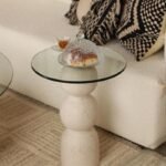 طاوله خدمه رخام ترافنتينيو