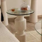 ⁦طاولة خدمة رخام سطح زجاج⁩ - الصورة ⁦5⁩