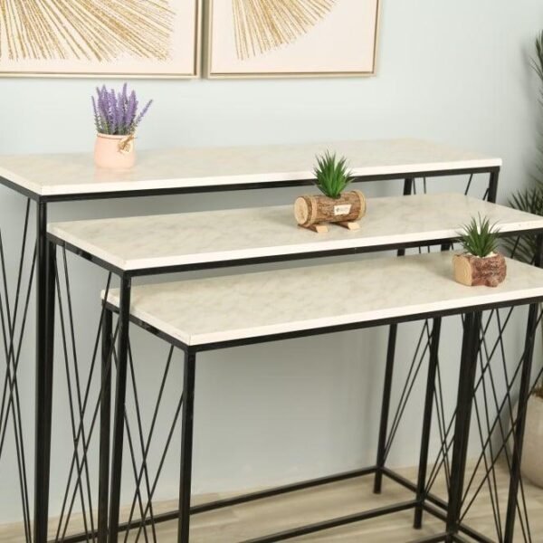 طقم مداخل الخشب الثلاثية