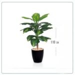 شجر صناعي سطل اسود صغير 110 سم