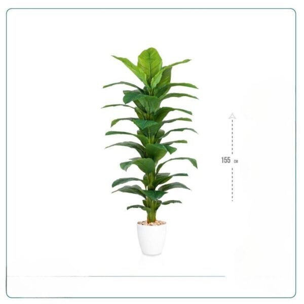 شجر صناعي سطل ابيض