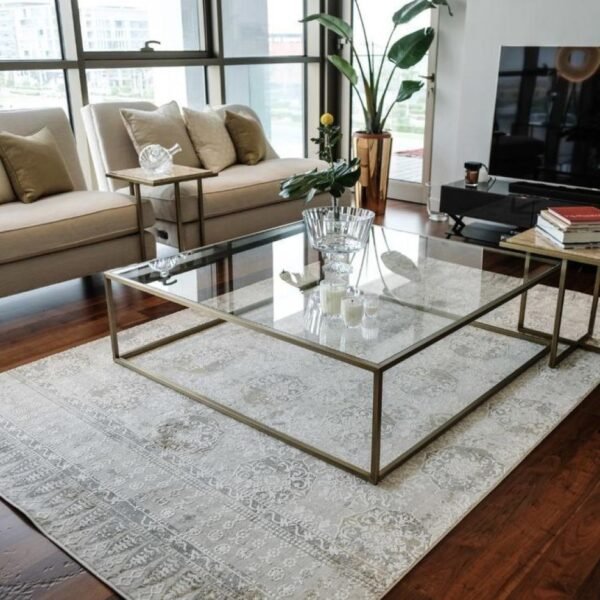 طاولة مفردة سطح زجاج