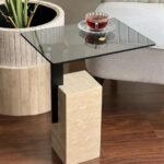 طاولة خدمة شبية بالترافنينيو بديل الرخام