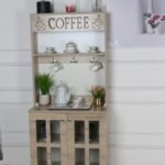 ركن كافي كبير لون خشبي