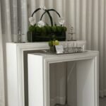 طقم مدخل خشب قطعتين