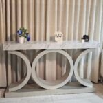 طاوله مدخل كونسول خشب سطح بديل رخام