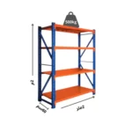 رف تخزين حديد 500 كجم 200×200×60سم