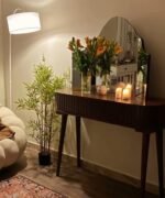 تسريحة خشب كلاسك مع المراية