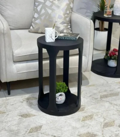 طاولة خدمة خشب أسود