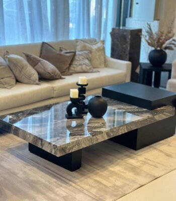 طاوله وسط خشب سنديان