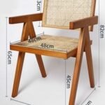 كرسي رتان  خشب زان مصري