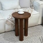 طاولة خدمة قشرة جوز الهند مفردة