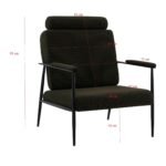 كرسي قماش مفرد بتصميم عصري راقي وقماش فاخر