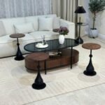 ⁦طقم طاوله قشر الجوز⁩ - الصورة ⁦3⁩