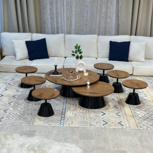 طقم طاولات ضيافة ارضي 8قطع